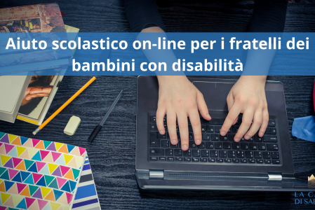 Aiuto scolastico on-line per i fratelli dei bambini con disabilità durante la quarantena