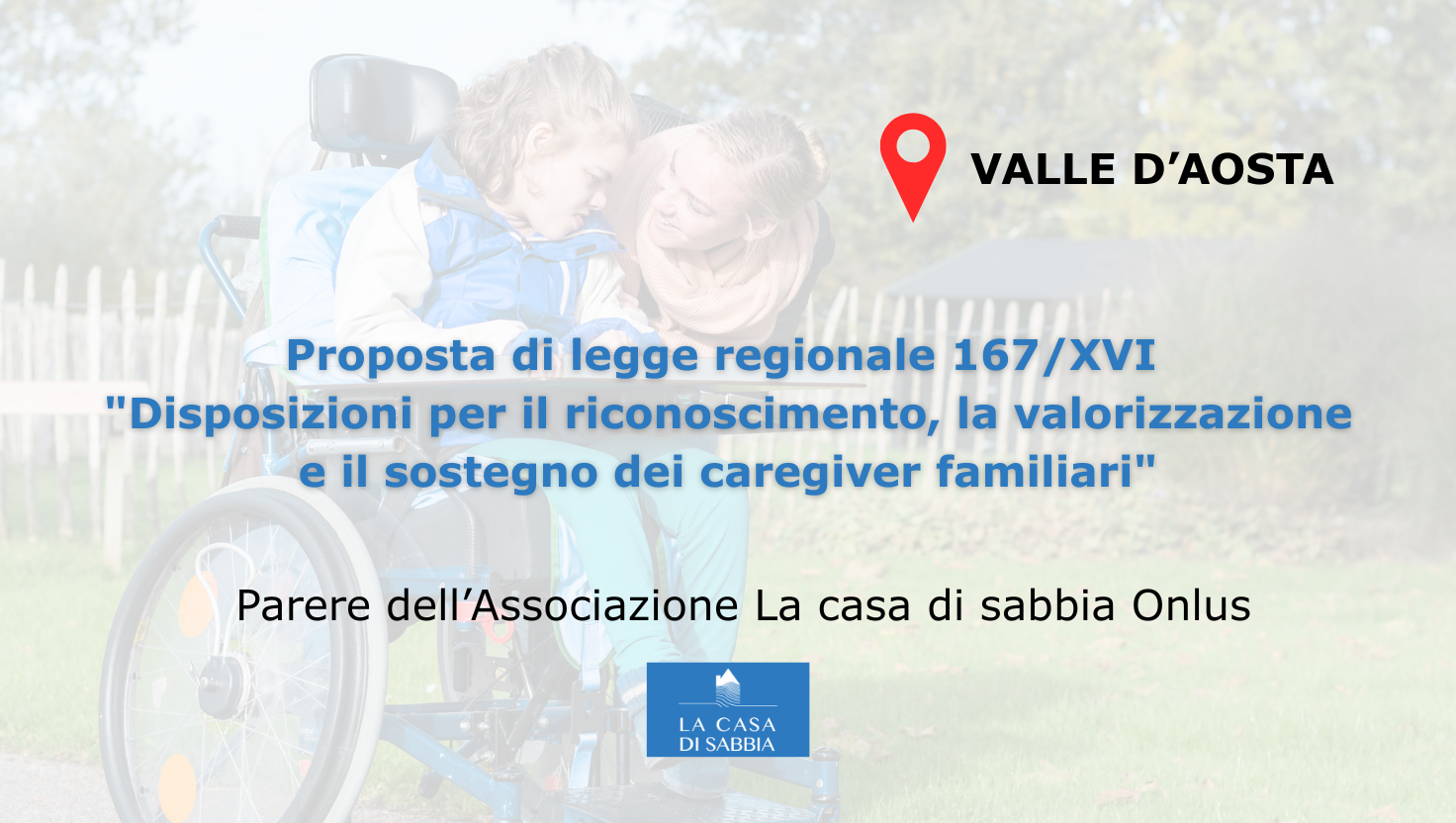 Proposta di legge regionale sui caregiver familiari: il nostro parere